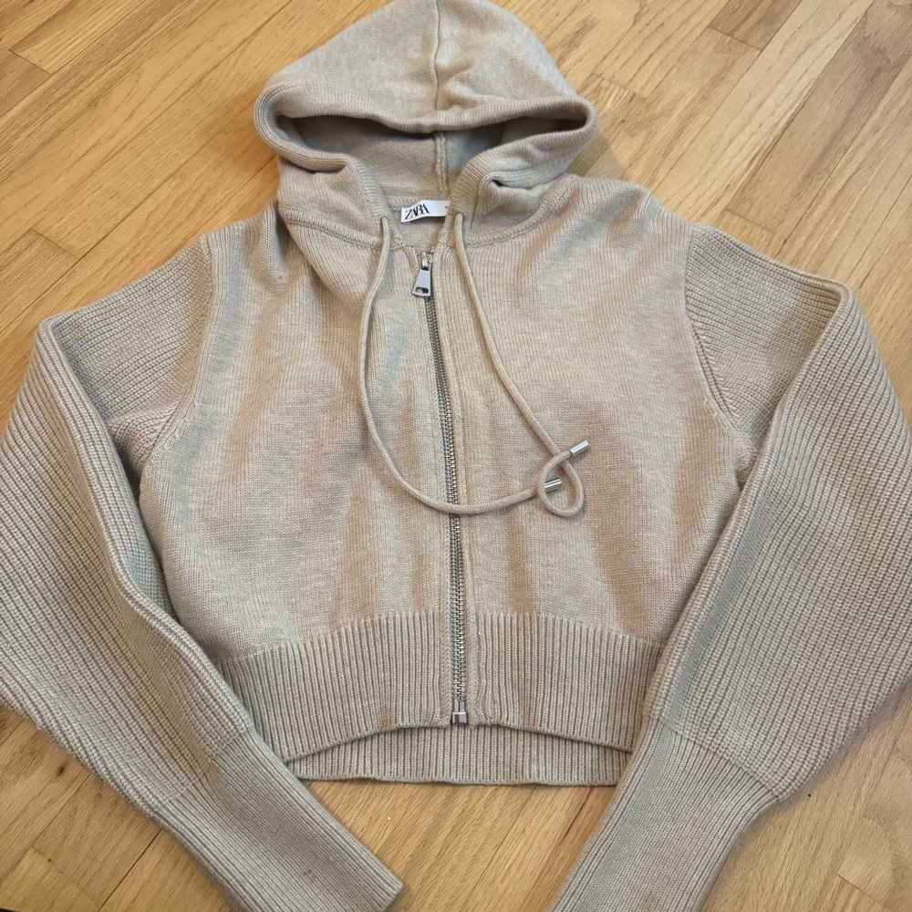 Zara knit hoodie